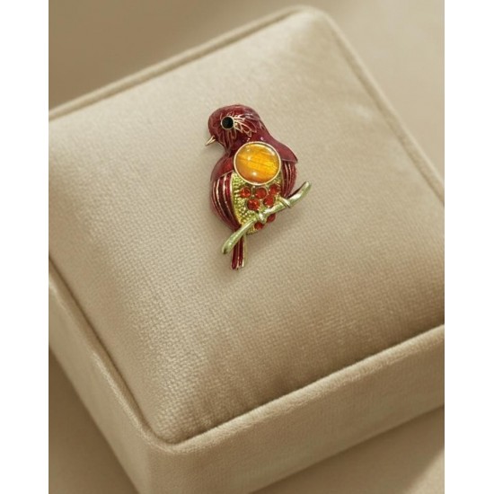 zarif-beyaz-kus-bros-altin-kaplama-mine-islemeli