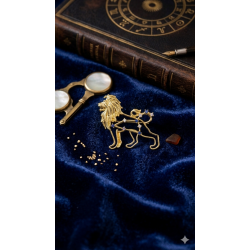 Altın Aslan Takımyıldız Broşu