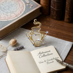 Kova Burcu Takımyıldızı Broş